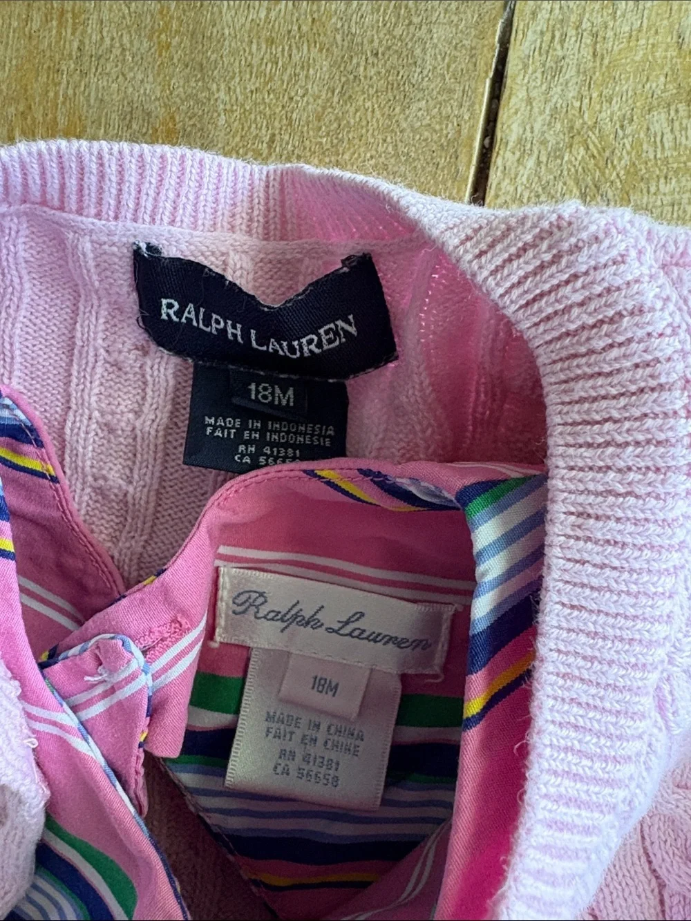 Ralph Lauren Dress with Cable Knit Cardigan 18m